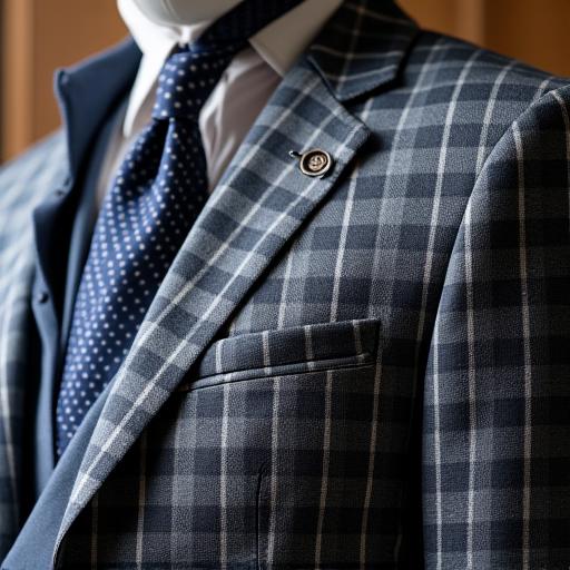 Traje con estampado Príncipe de Gales.