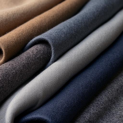 Muestras de tejidos de lujo para trajes.